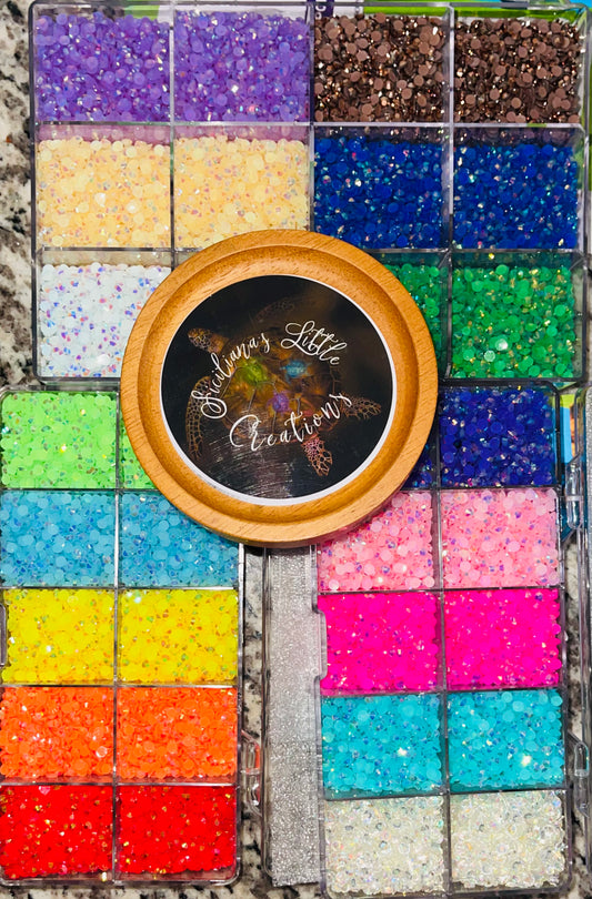 Rhinestone Lids (Choose color)